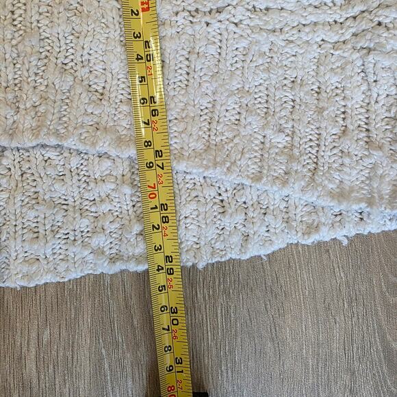 Aeropostale Beige Open Knit V-Neck High Low Hem Pullover Sweater Women’s L - Picture 6 of 6